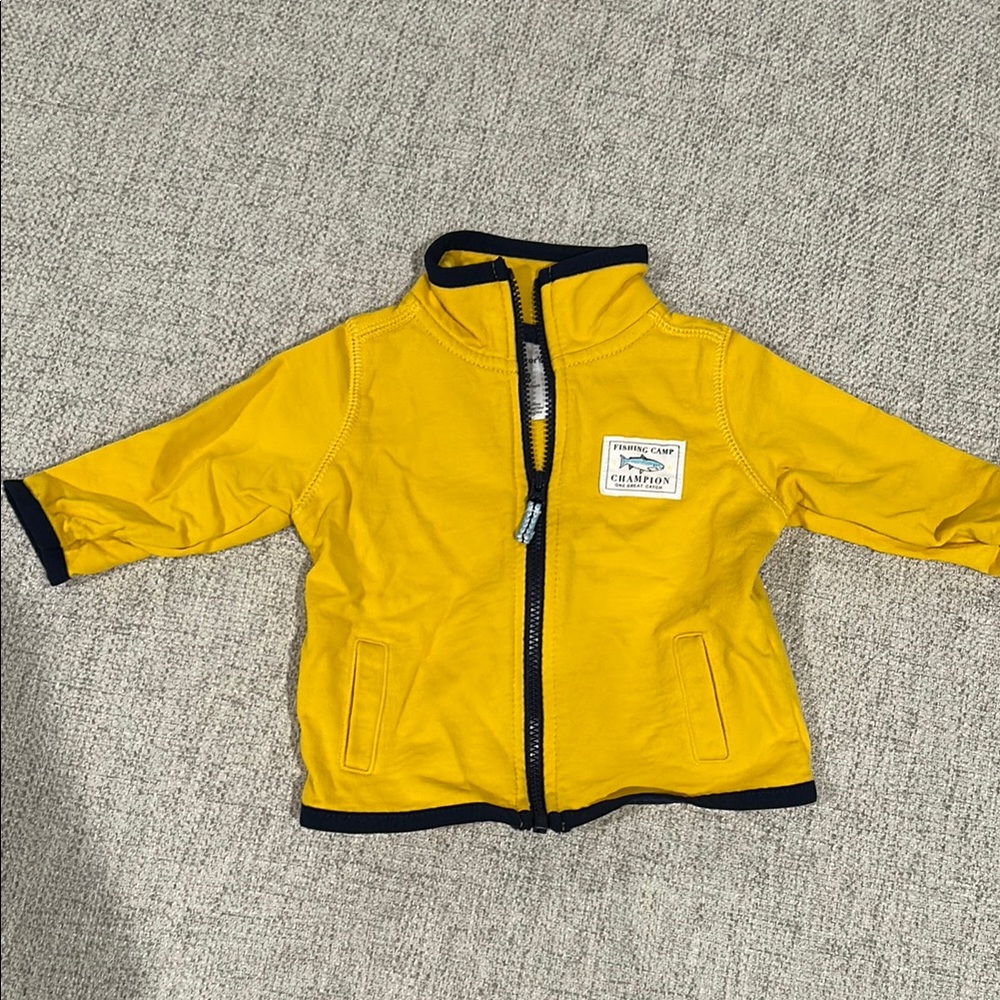 Carter's Yellow Jacket with Navy Accents